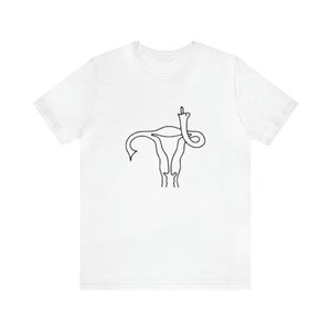 Uterus Middle Finger Tee