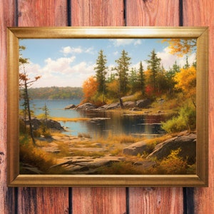 Autumn&#39;s Tranquility on the Lakeshore