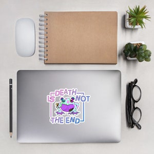 Death is Not the End (Pink & Cyan): Stickers