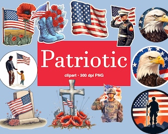 Memorial Day clipart, patriottische clipart, 4 juli clipart, 4 juli sticker, 4 juli png, Independence Day clipart, Amerikaanse vlag