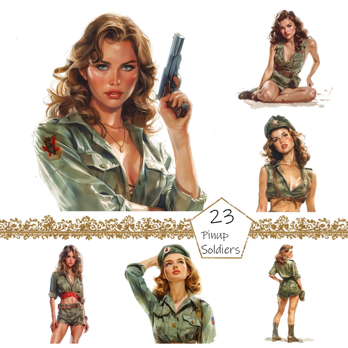 Pinup girl military - Etsy México, image size:1140x1140
