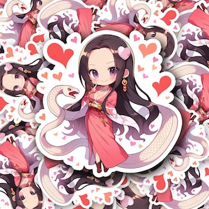 Boa Snake Empress - Anime Die-Cut Sticker - Vibrant Colors, Glossy Finish, Laminated, Water Resistant