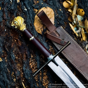 Espada de las Crónicas de Narnia, Príncipe Peter, Brujo, Reino Mágico, réplica de la espada de tamaño real del Maestro Caspian con funda, regalo para él, regalo de Navidad