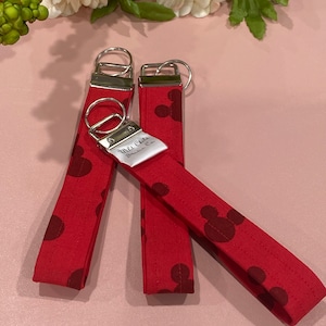 Mickey Inspired  Wristlet/Mickey Inspired Keychain