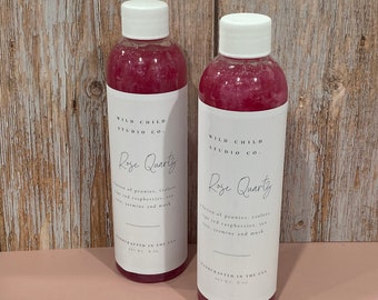 Gel de baño de cuarzo rosa