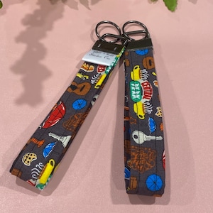 Friends Theme Wristlet Keychain Key FOB