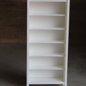Miniature Bookcase – 1:12 Scale Dollhouse Furniture – Fully Assembled
