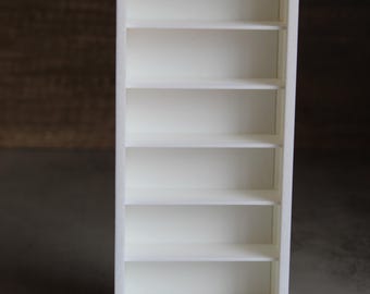 Miniature Bookcase – 1:12 Scale Dollhouse Furniture – Fully Assembled