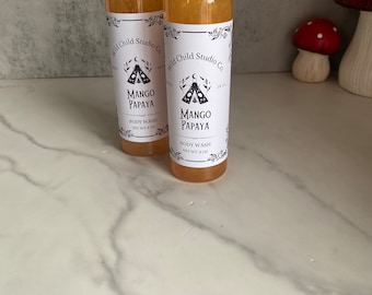 Gel de baño de mango y papaya