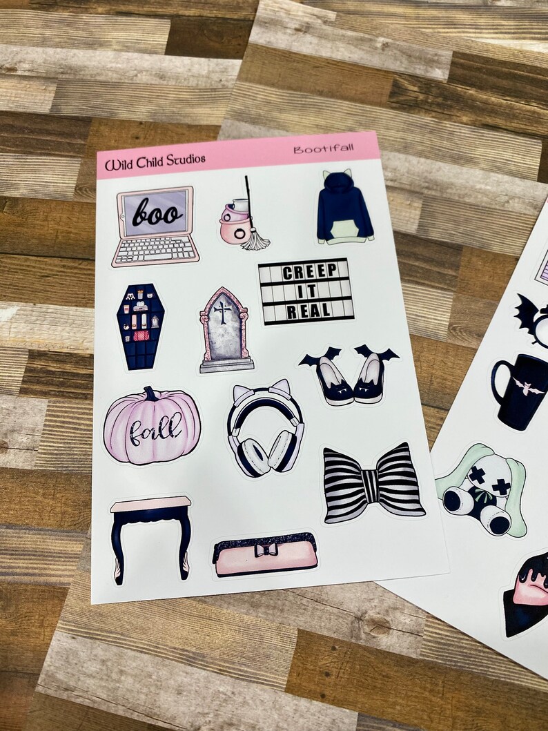 Pastel Goth Planner Stickers - Etsy