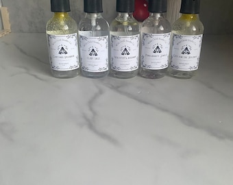 Crystal Quartz Infused Scented Room and Linen Sprays 4oz. -Choose your Scent