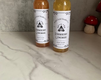 Strawberry Lemonade Body Wash: Sweet & Tart Shower Gel
