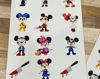 Horror Mouse Planner Stickers