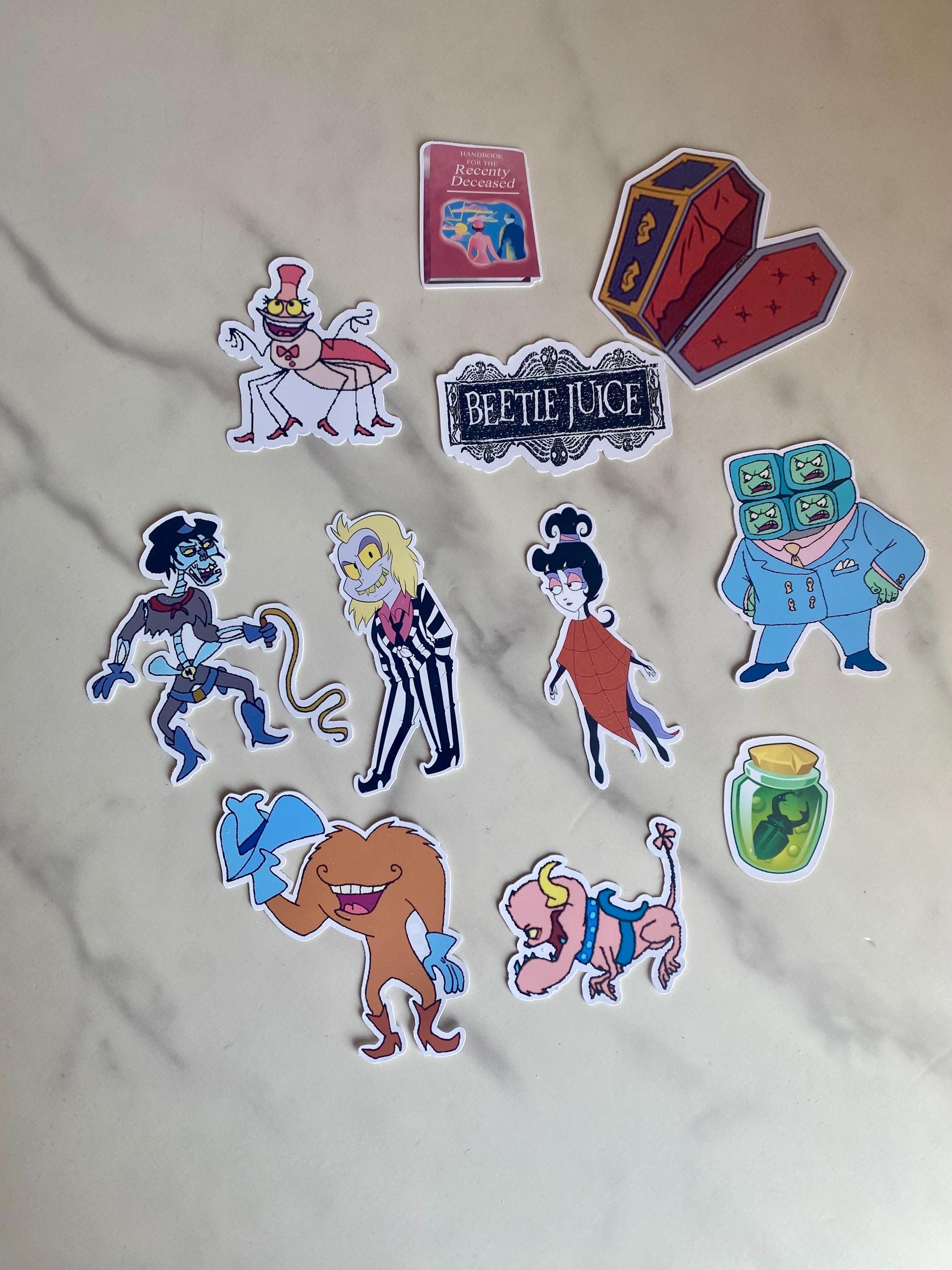 Beetleguise  Cartoon Inspired Sticker Pack