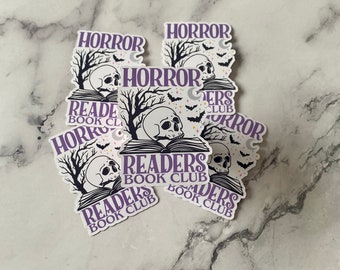 Bookish Horror Readers Book Club Sticker