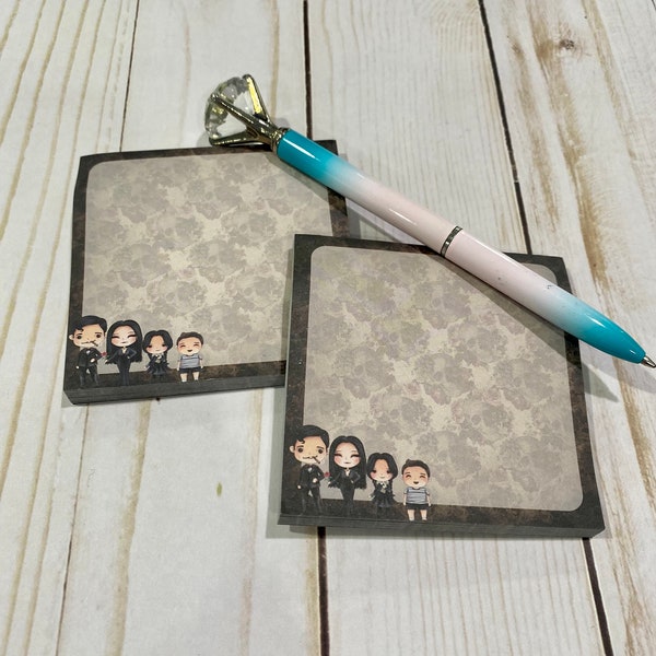 Addams Family Inspired Sticky Notes