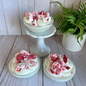 Pfefferminz-gedrehte Minischalen-Sojakerze