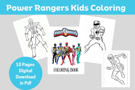 Power Rangers,retro Coloring Books ,classic Book, Mighty Morphin