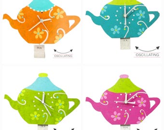Teapot Pendulum Wall Clock