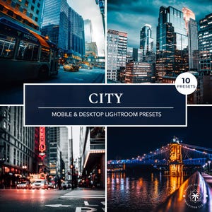 10 City Night Lightroom Presets | Neon Moody Urban Filters for Captivating Street Photography Edits | Mobile & Desktop
