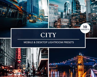 10 City Night Lightroom Presets | Neon Moody Urban Filters for Captivating Street Photography Edits | Mobile & Desktop