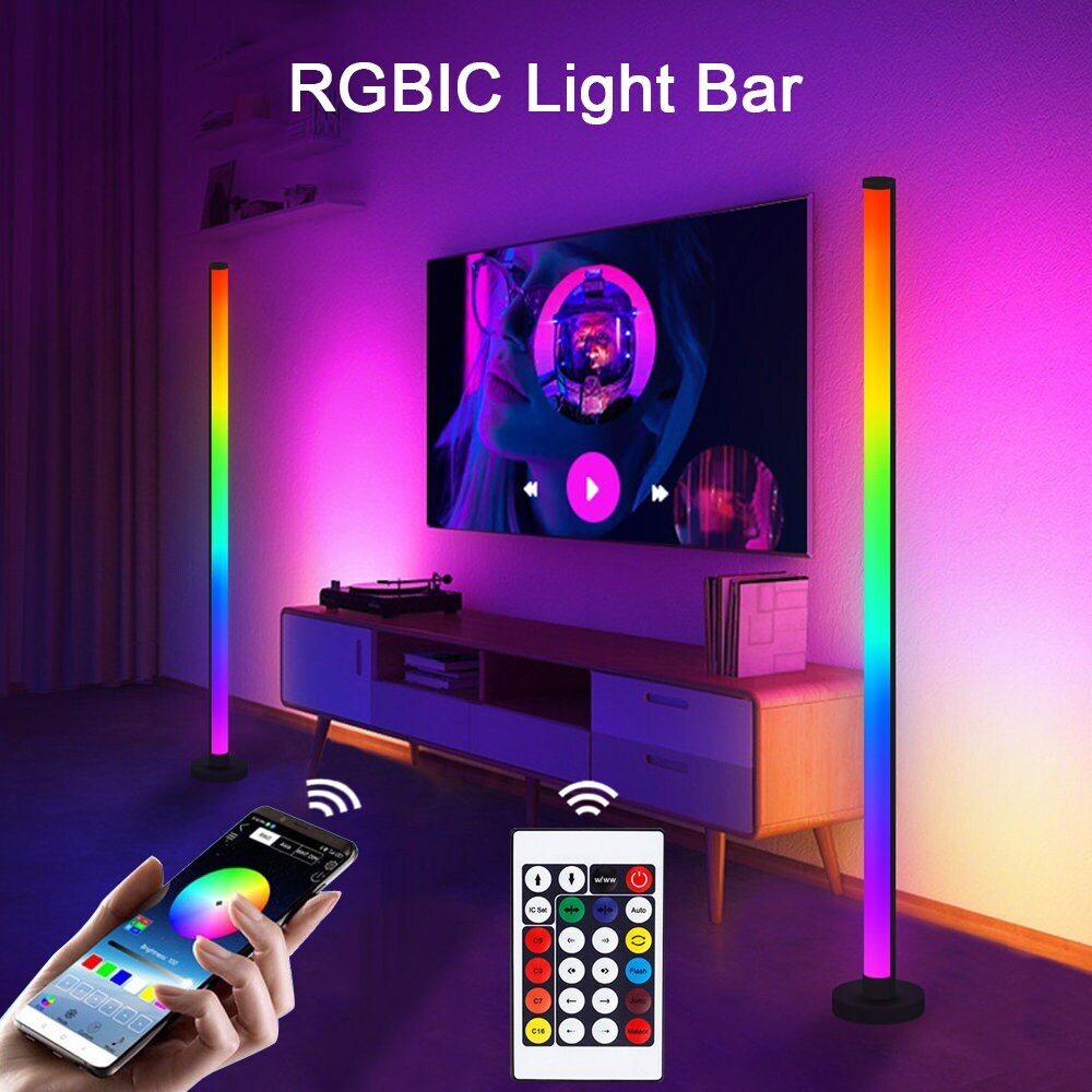 Colorful corner on sale lamp strip