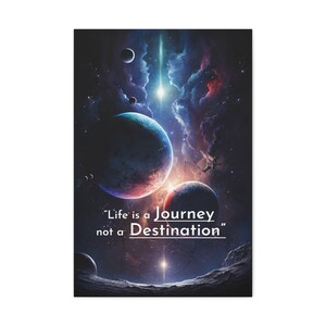 Arte de la pared del universo, cartel inspirador, arte de la pared cósmica, cartel de la cita de la vida, arte del lienzo espacial, 5x7, 12x18, 16x24, 20x30, 24x36