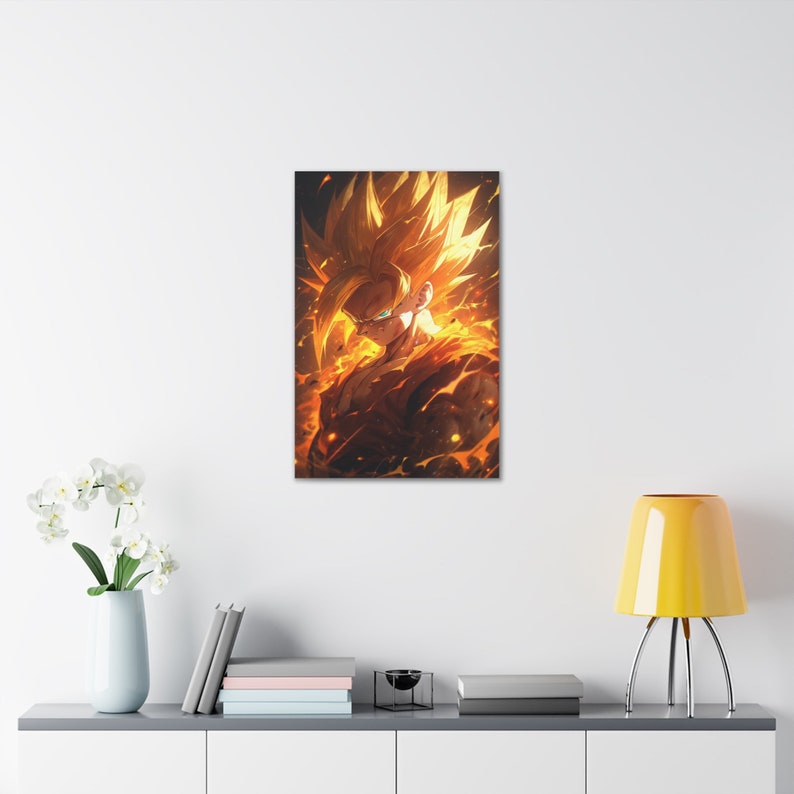 Goku Super Saiyan Dragonball Z Inspired Fan Art Anime Poster, Available ...