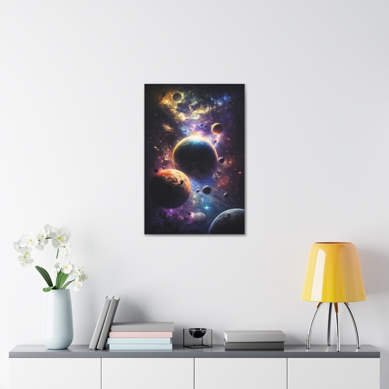 Universe Wall Art Canvas Print, Space Poster, Cosmic Wall Art, Cosmic