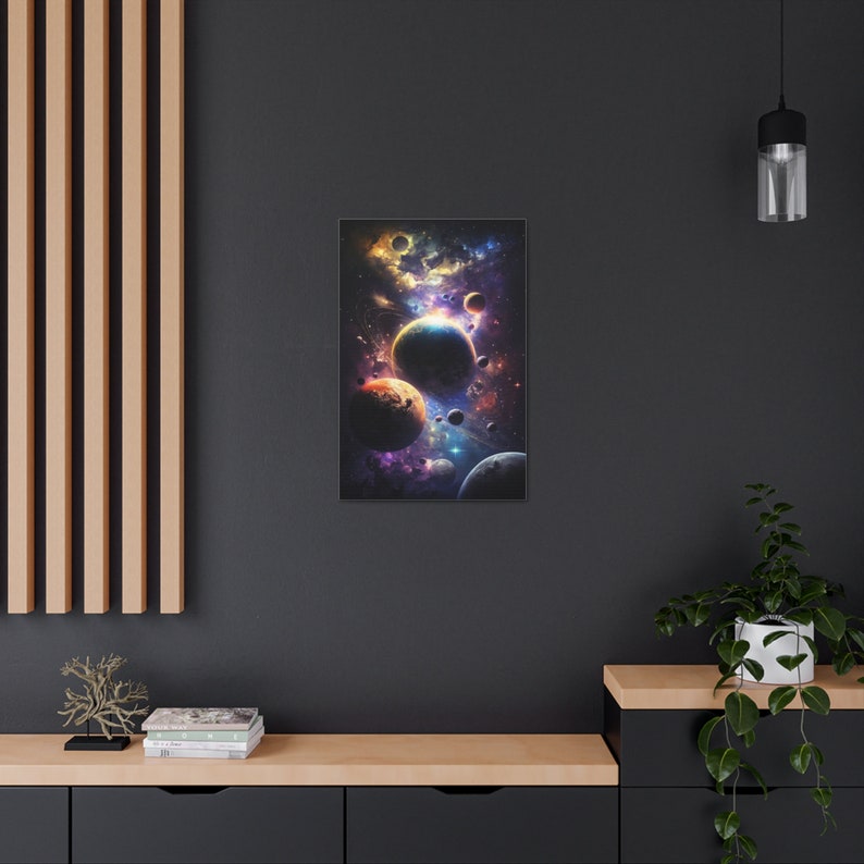 Universe Wall Art Canvas Print, Space Poster, Cosmic Wall Art, Cosmic
