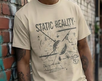 Cyber Sigilism Graphic Tee, Y2K Grunge Streetwear