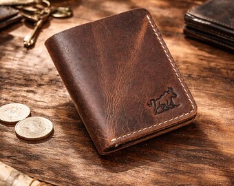 Hunter Tan Skin Minimalist Leather Wallet Streamlined Elegance for Men and Women