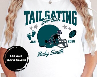 maternity football shirt, pregnancy announcement football sweatshirt, fall maternity tee, tailgating for two, custom gift for expecting
