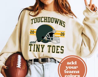 pregnancy announcement football shirt, maternity football sweatshirt, fall maternity reveal, tailgating for two, custom gift for expecting