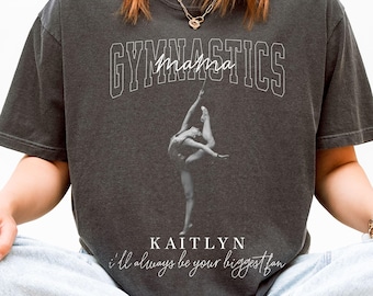 Custom Gymnastics Mom Shirt, Personalized Gymnastics Photo sweatshirt, Gymnastics Dad Shirt, Gymnastics Team Shirt, that's my girl