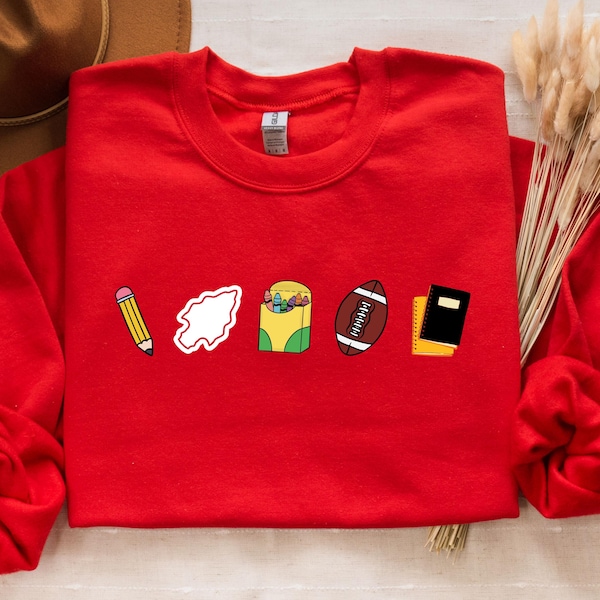 Camiseta de profesor de Kansas City, sudadera de profesor de Kansas City, solo un profesor que ama el fútbol americano de Kansas City, camiseta roja de KC, enseñando el reino