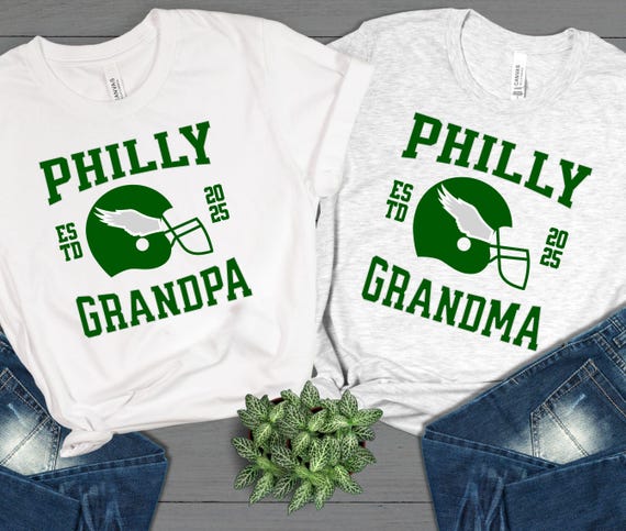 eagles poppop, eagles gift for grandpa, philly grandma sweatshirt, eagles christmas gift for grandparents, personalized eagles sweatshirt