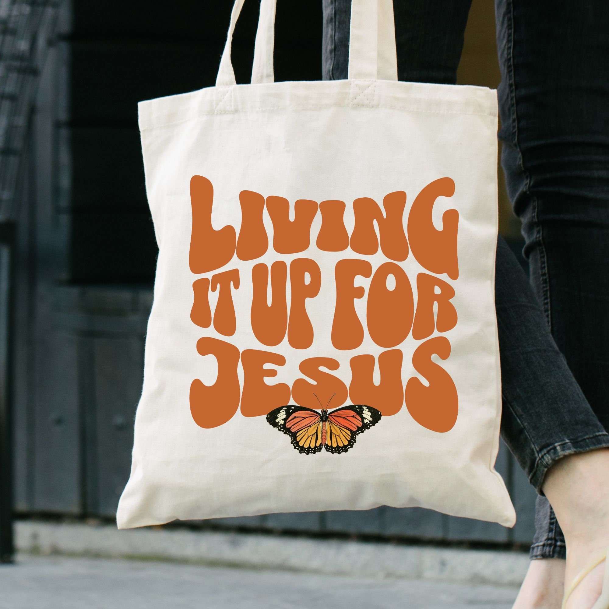 Living For Jesus Tote Bag Living For Jesus Tote Bag
