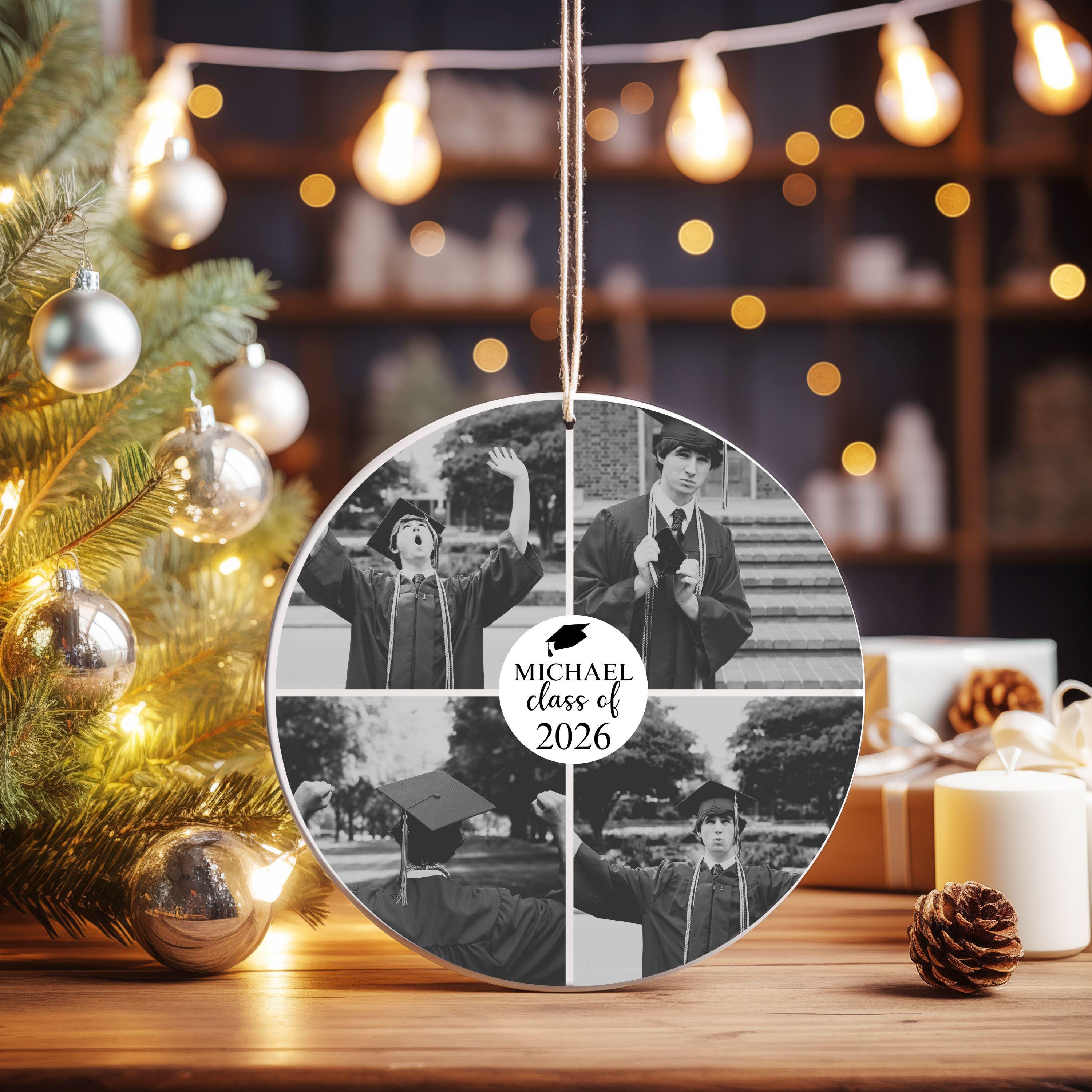 Personalized Graduation Ornament, Class of 2026 Photo Ornament Senior ...