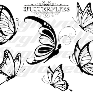 Schmetterling-Svg, Schmetterling-Svg-Bundle, Schmetterlinge, Schmetterlings-Svg für Cricut, Schmetterling Clipart, Sofort-Download, Ai, Png, Jpg, Dxf, Eps, Pdf