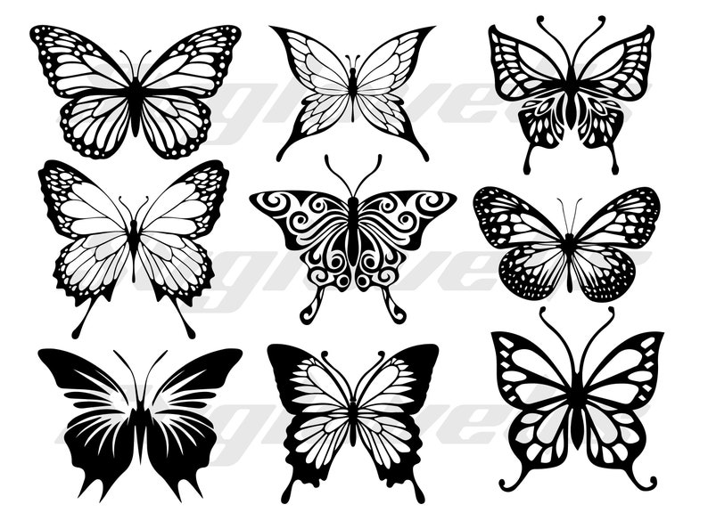 Butterfly Svg Png Bundle , Butterfly Clipart , Butterfly Cut Files ...
