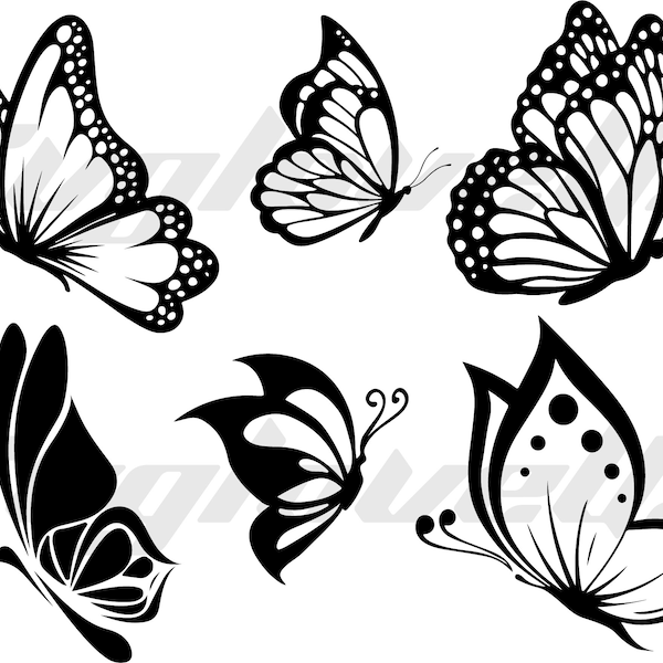 Butterfly Svg, Butterfly Svg Bundle,Butterflies, Butterfly Svg for Cricut, Butterfly Clipart, Instant Download,  Ai, Png, Jpg,Dxf, Eps, Pdf