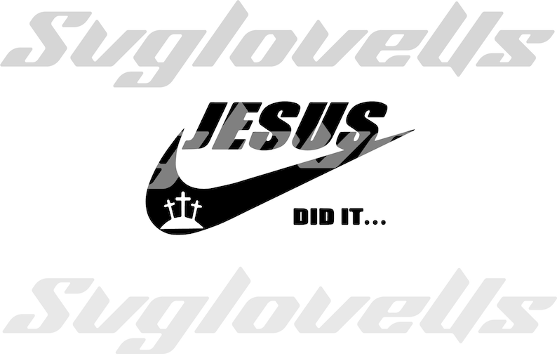 Jesus Did it Svg, Jesus Svg, Sport svg, Funny Svg, Design for Cricut, Instant Download, Svg, Ai, Png, Jpg,Dxf, Eps, Pdf Files For Print image 1