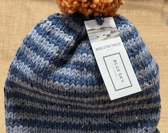 Hand Knits 2 Love Hat Shawl Set Beanie Cap Slouch Scsrf  display picture 1