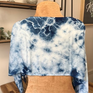 Natural Indigo - Hand Tie Dyed Rayon Scarf