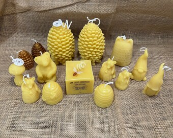 Cute Beeswax Candles - You Choose!