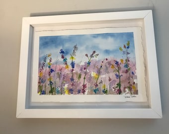 Wild Flowers, Original Water Color Painting