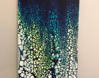 Abstract Fluid Art on Canvas