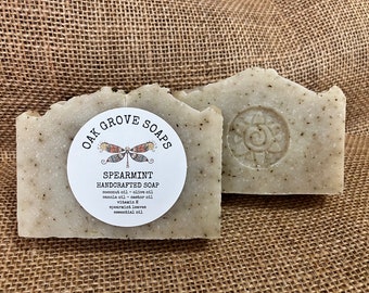 Natural Spearmint Handcrafted Soap