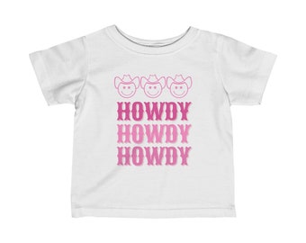 T-shirt Howdy pour bébé - Rose